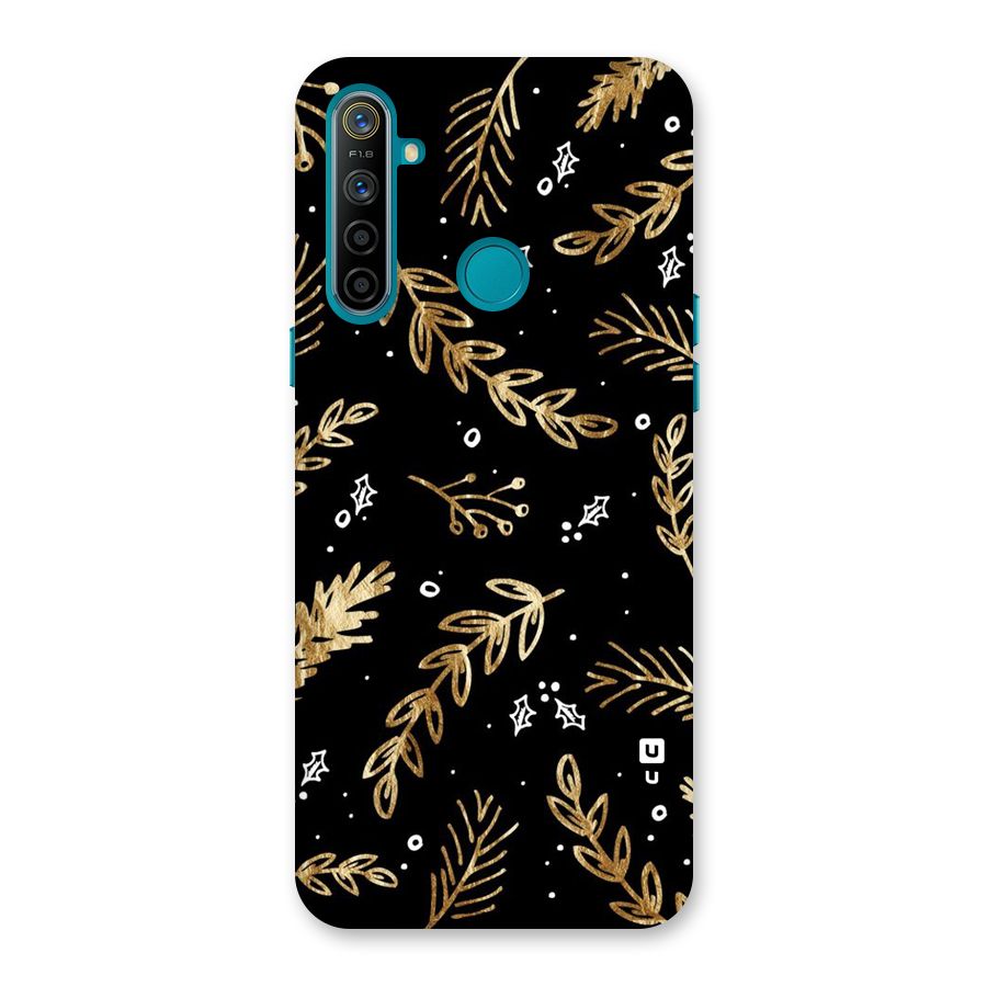 Gold Palm Leaves Back Case for Realme 5i