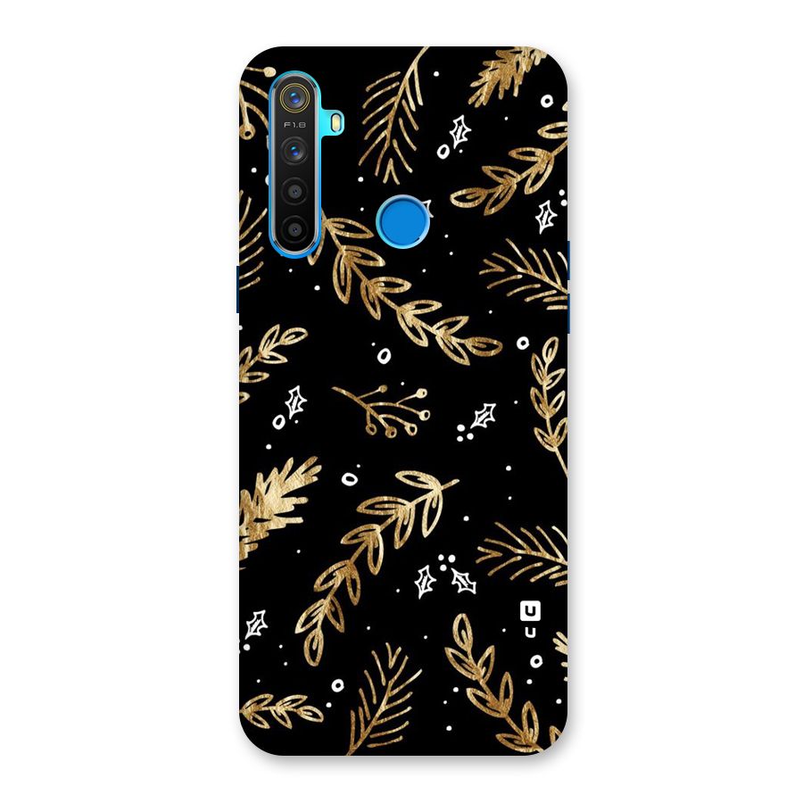 Gold Palm Leaves Back Case for Realme 5s
