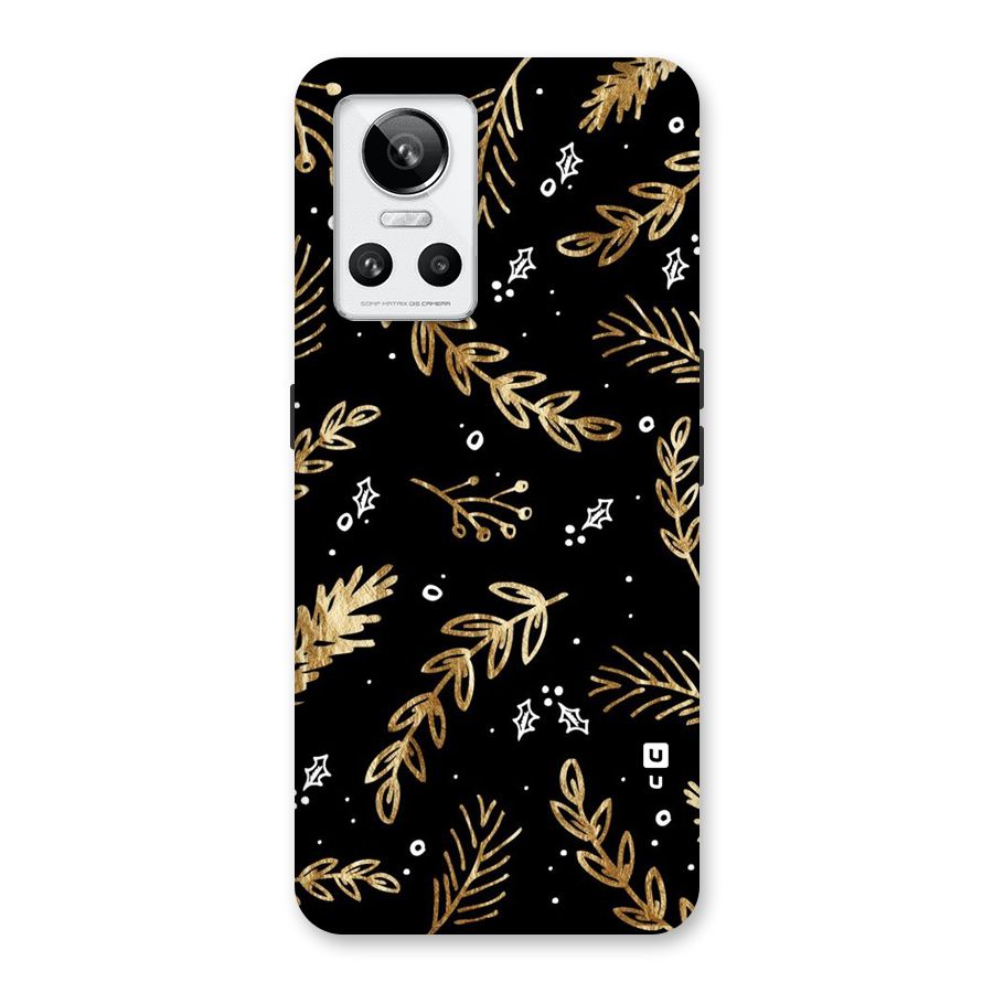 Gold Palm Leaves Back Case for Realme GT Neo 3