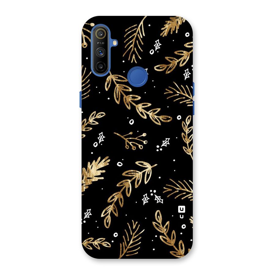 Gold Palm Leaves Back Case for Realme Narzo 10A