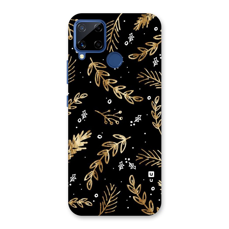 Gold Palm Leaves Back Case for Realme Narzo 30A