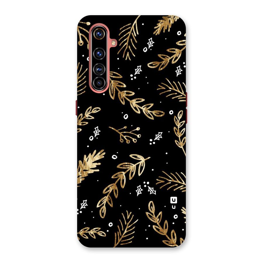 Gold Palm Leaves Back Case for Realme X50 Pro