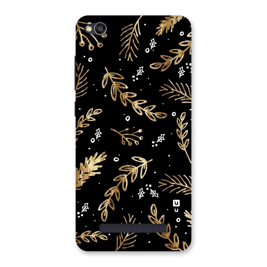 Gold Palm Leaves Back Case for Redmi 4A