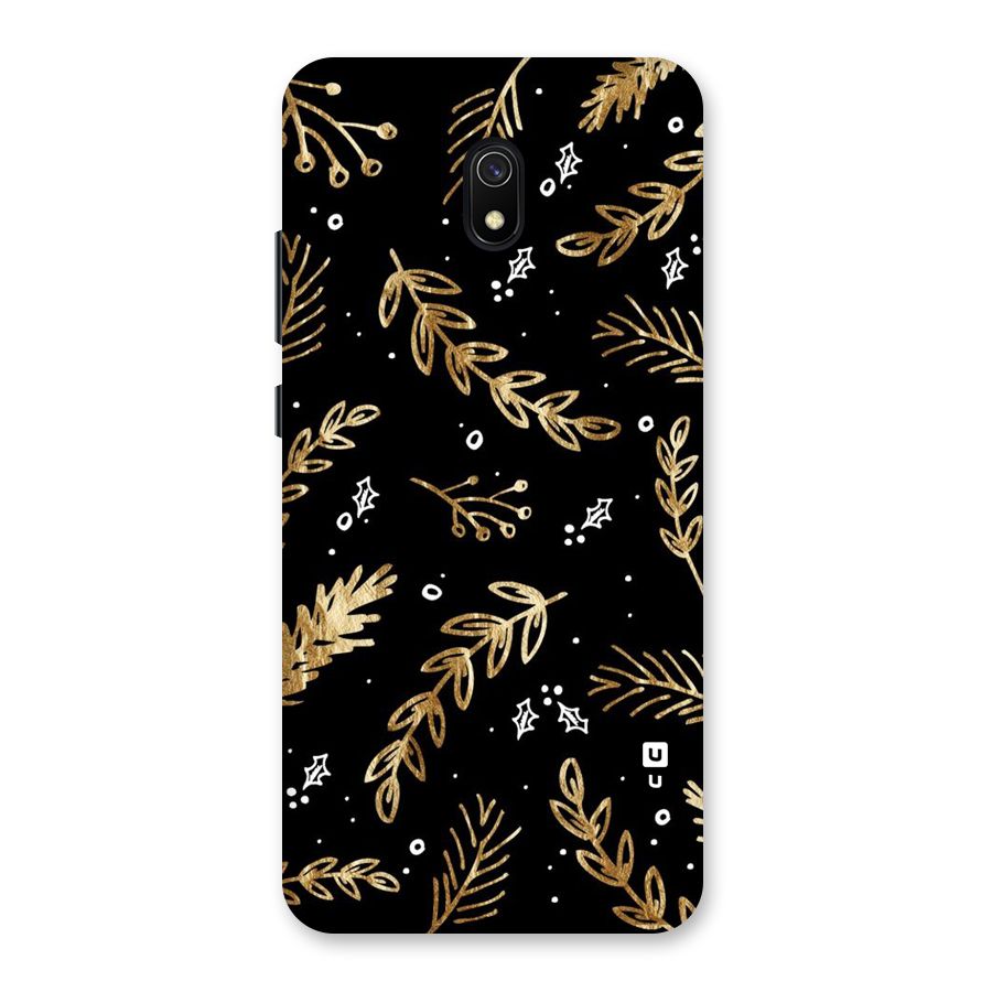 Gold Palm Leaves Back Case for Redmi 8A