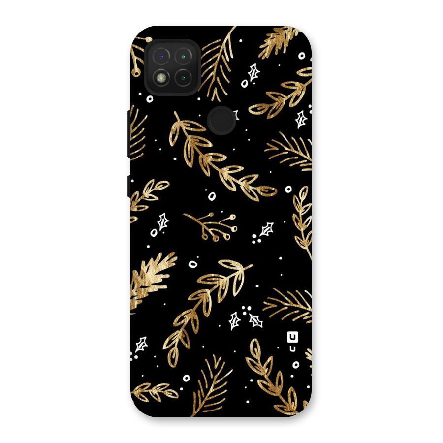Gold Palm Leaves Back Case for Redmi 9