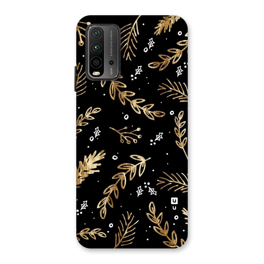 Gold Palm Leaves Back Case for Redmi 9 Power