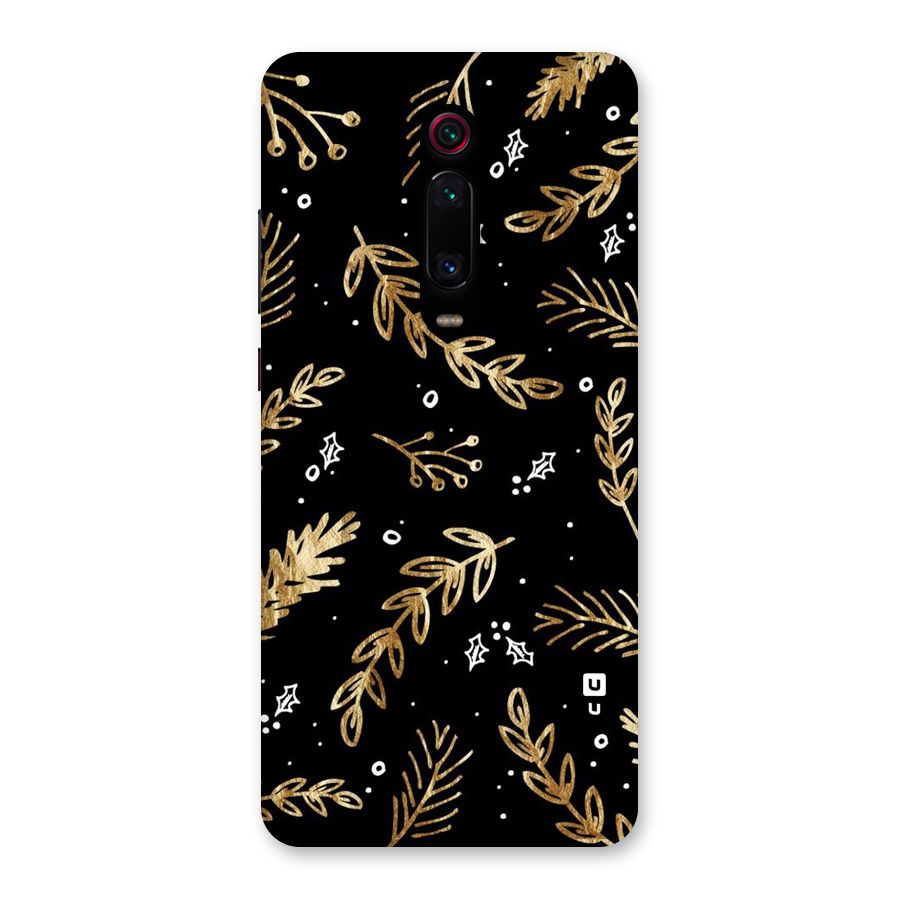 Gold Palm Leaves Back Case for Redmi K20