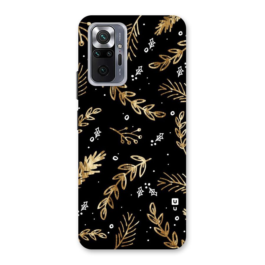 Gold Palm Leaves Back Case for Redmi Note 10 Pro Max