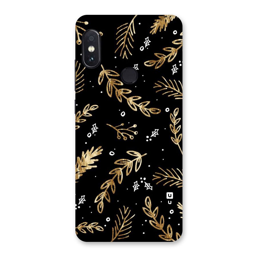 Gold Palm Leaves Back Case for Redmi Note 5 Pro