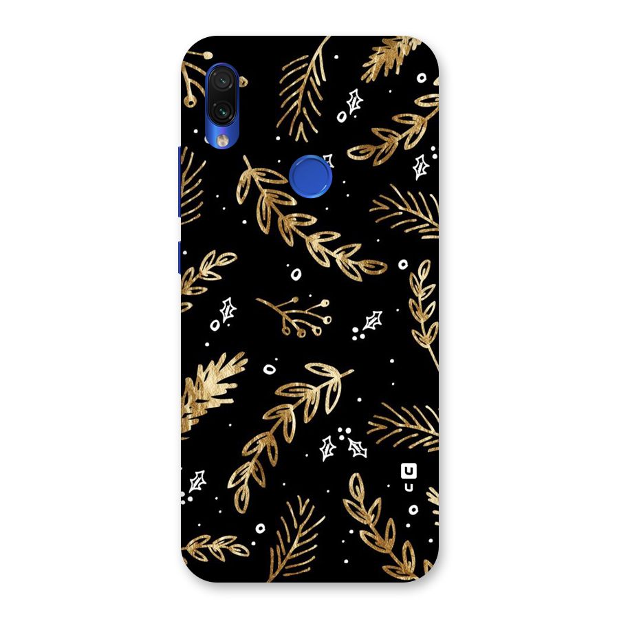 Gold Palm Leaves Back Case for Redmi Note 7S