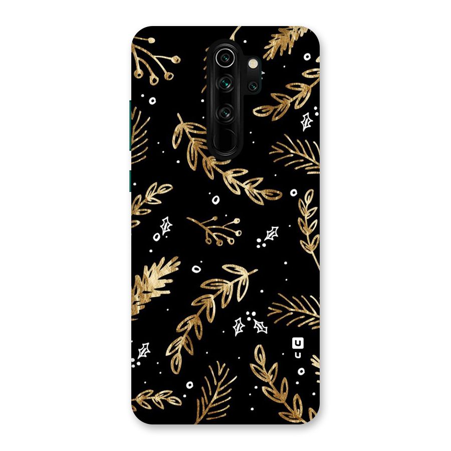 Gold Palm Leaves Back Case for Redmi Note 8 Pro