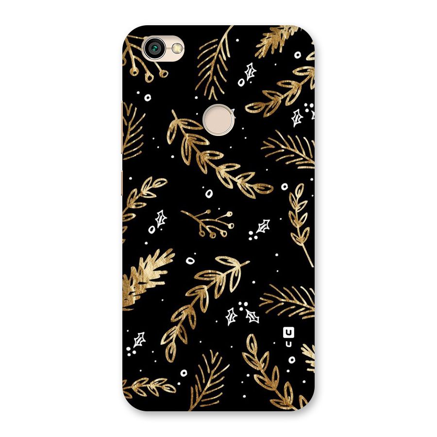 Gold Palm Leaves Back Case for Redmi Y1 2017