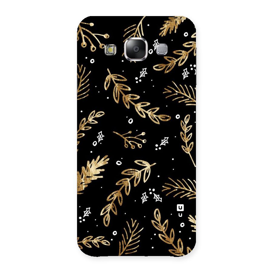 Gold Palm Leaves Back Case for Samsung Galaxy E5
