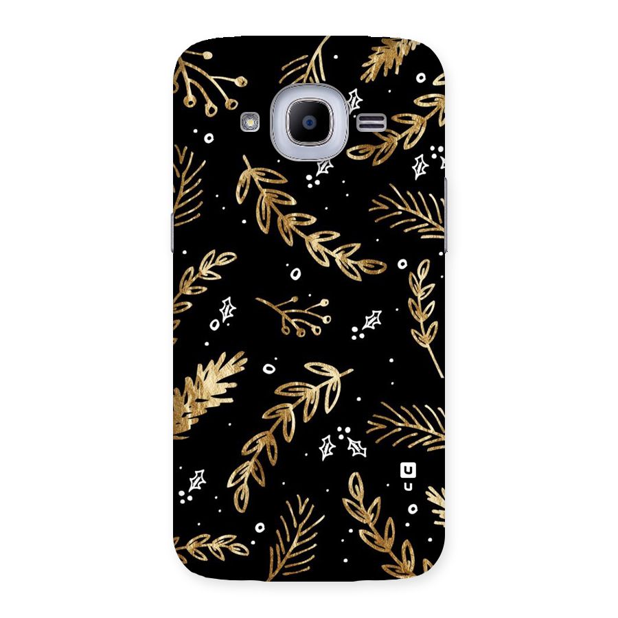 Gold Palm Leaves Back Case for Samsung Galaxy J2 Pro