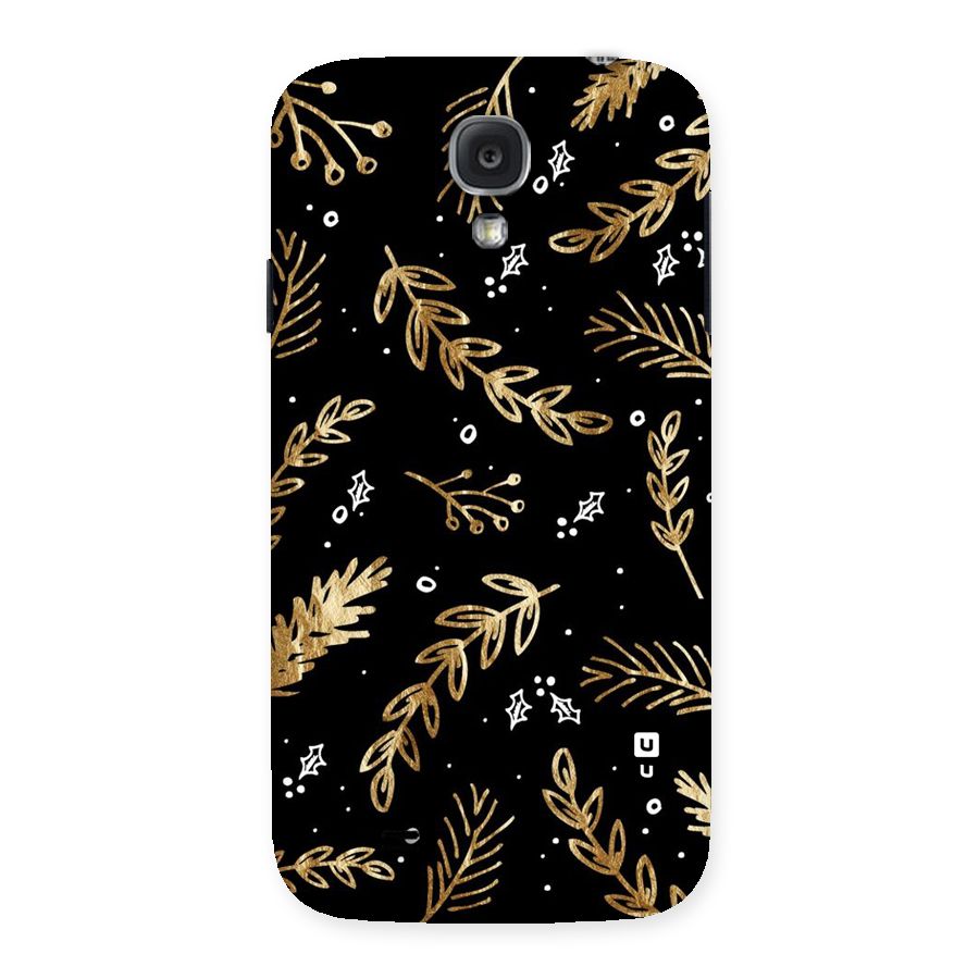 Gold Palm Leaves Back Case for Samsung Galaxy S4