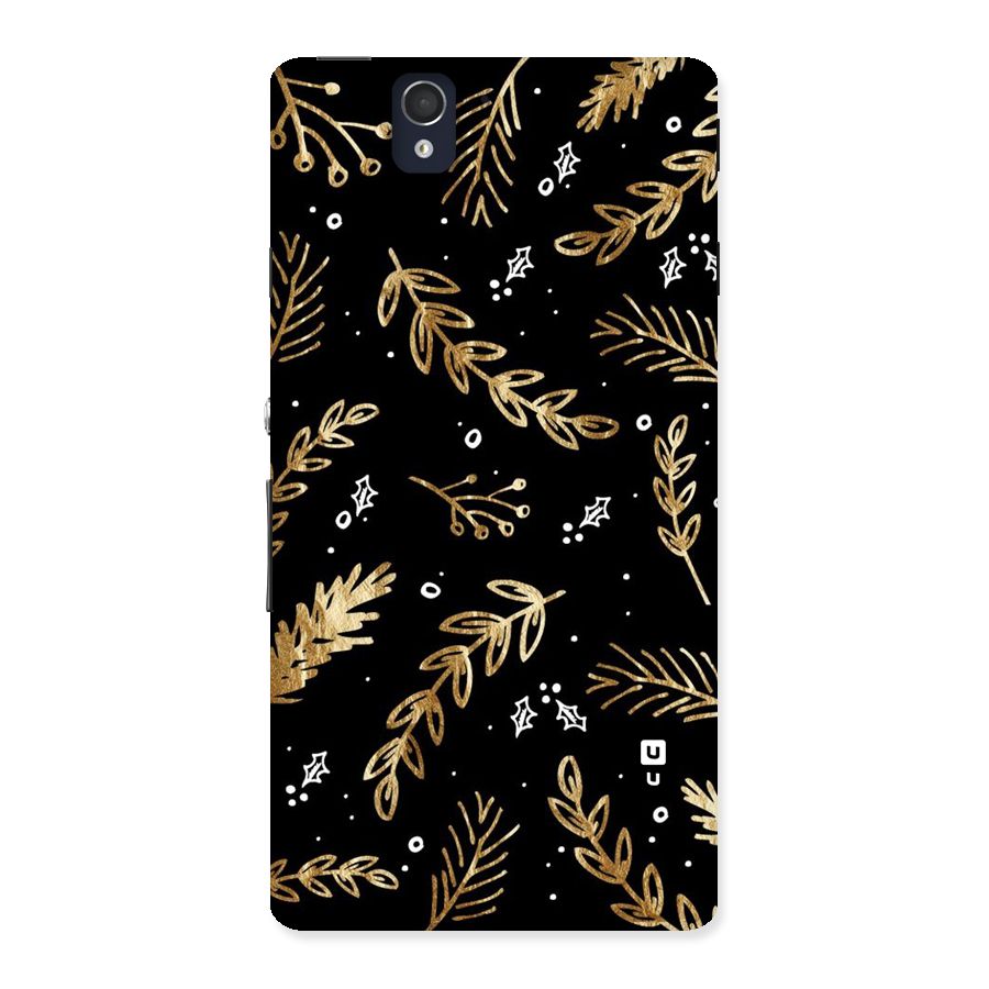 Gold Palm Leaves Back Case for Sony Xperia Z