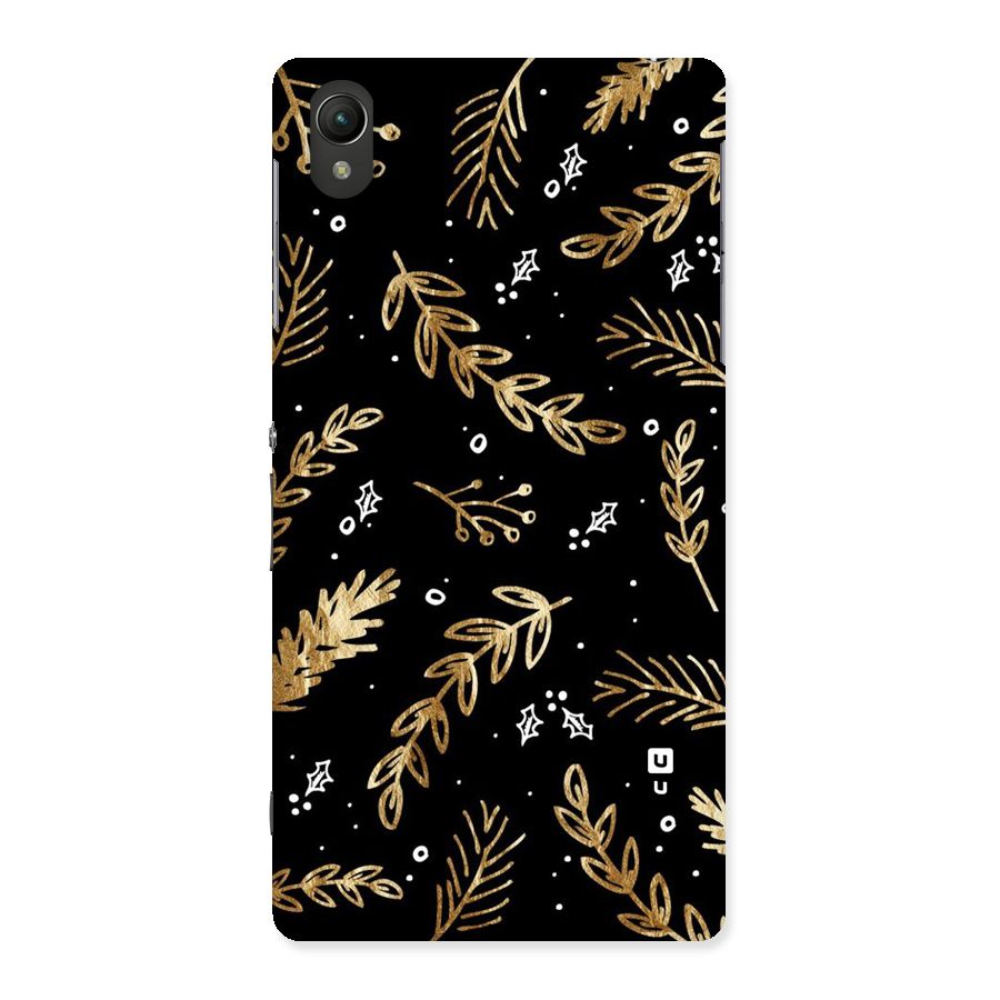 Gold Palm Leaves Back Case for Sony Xperia Z2