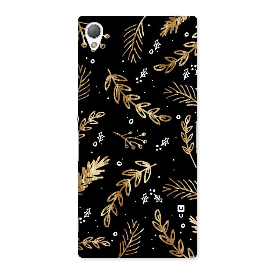 Gold Palm Leaves Back Case for Sony Xperia Z3
