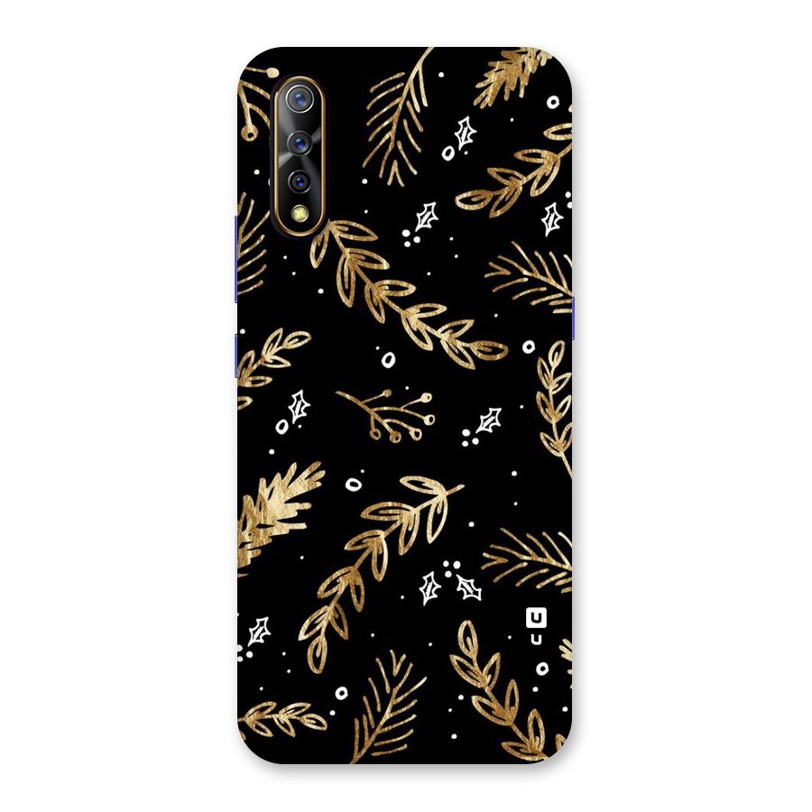 Gold Palm Leaves Back Case for Vivo S1