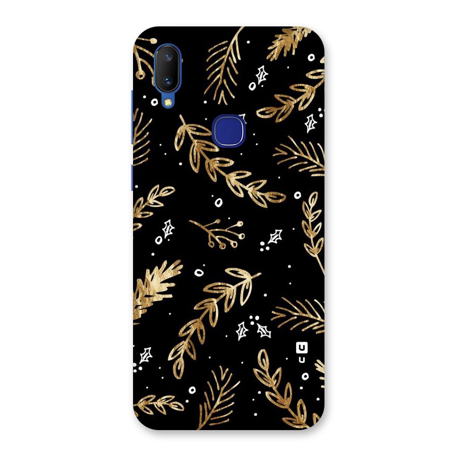 Gold Palm Leaves Back Case for Vivo V11