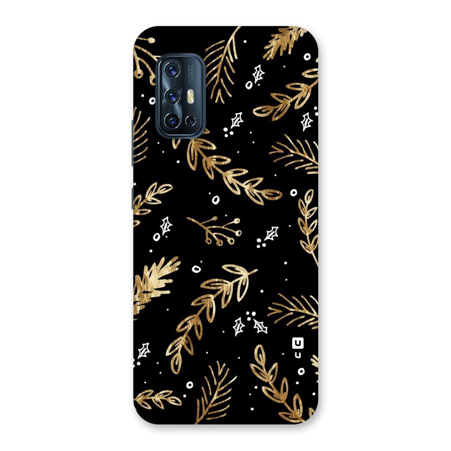 Gold Palm Leaves Back Case for Vivo V17