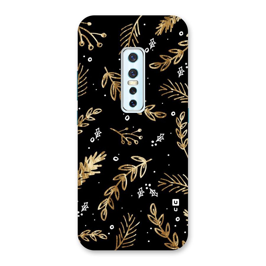 Gold Palm Leaves Back Case for Vivo V17 Pro