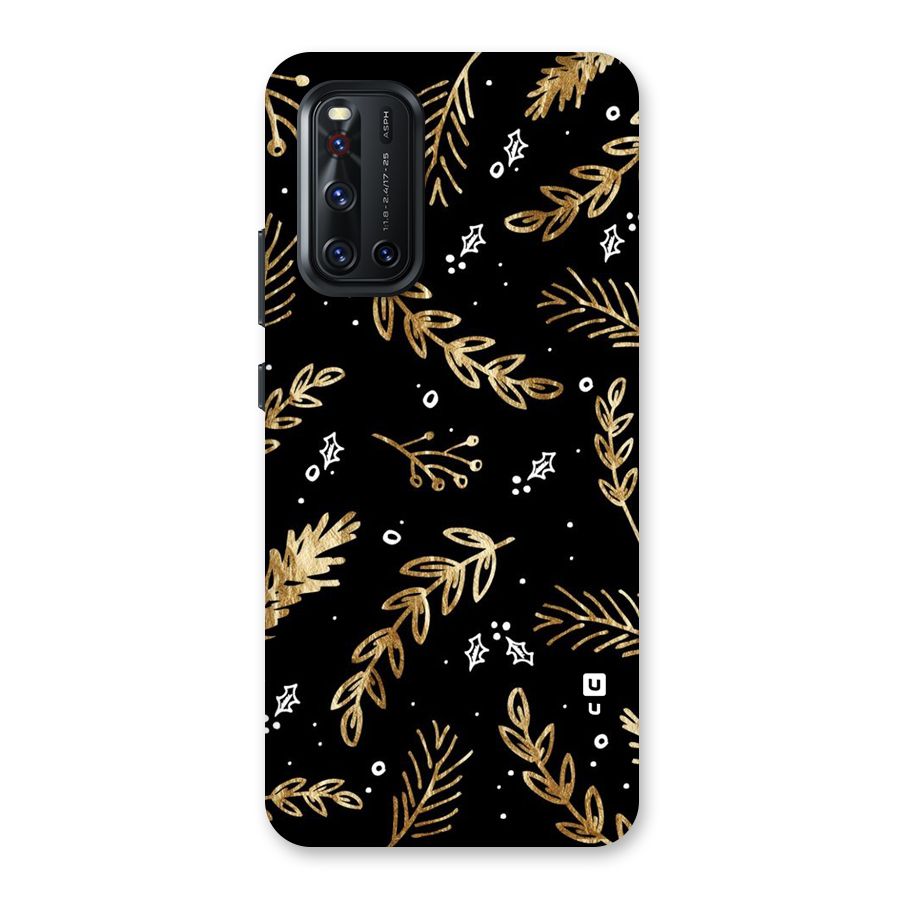 Gold Palm Leaves Back Case for Vivo V19