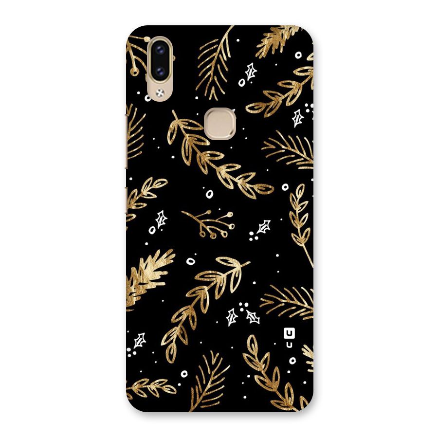 Gold Palm Leaves Back Case for Vivo V9 Youth