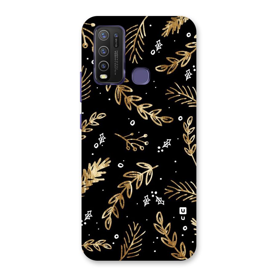 Gold Palm Leaves Back Case for Vivo Y50