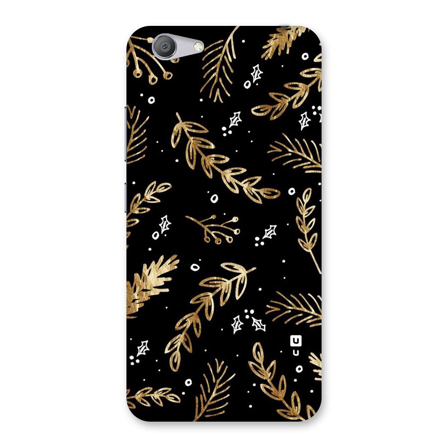 Gold Palm Leaves Back Case for Vivo Y53