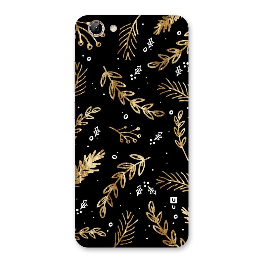 Gold Palm Leaves Back Case for Vivo Y71
