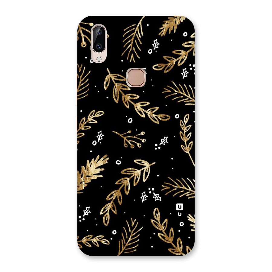 Gold Palm Leaves Back Case for Vivo Y83 Pro