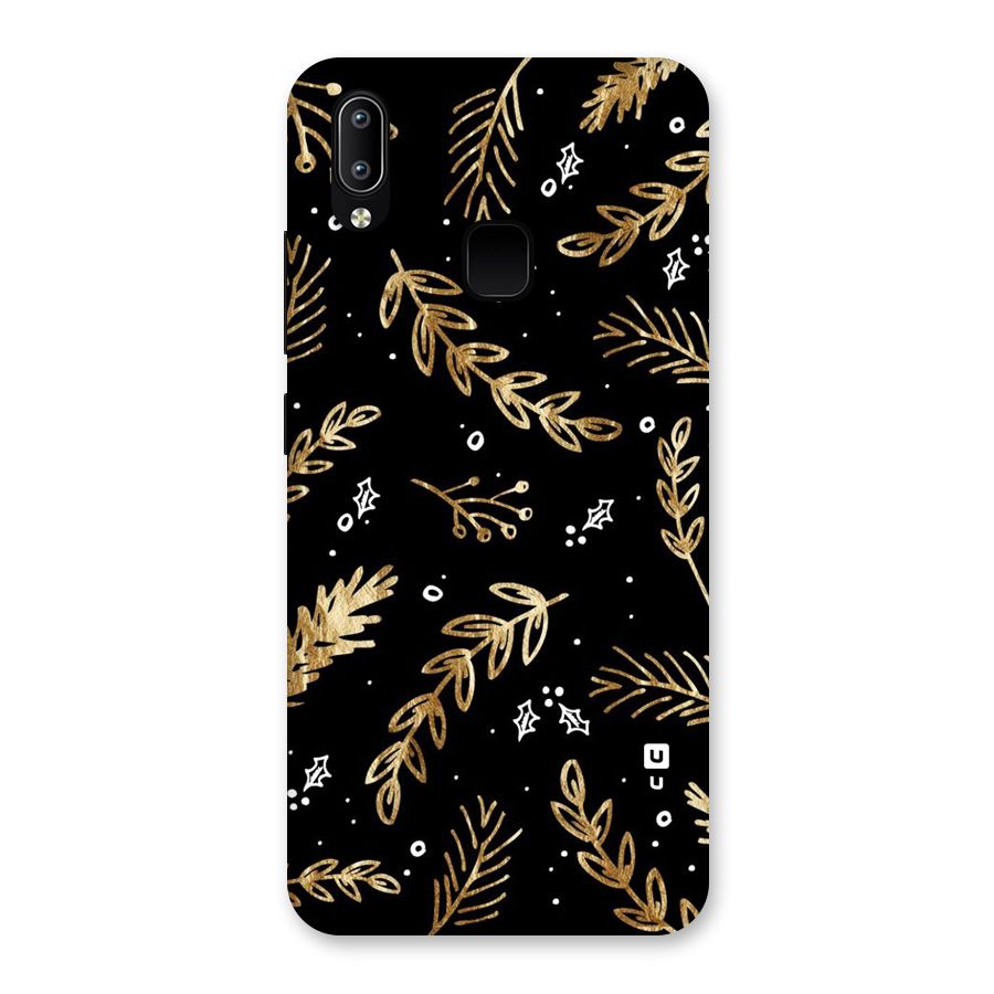 Gold Palm Leaves Back Case for Vivo Y93