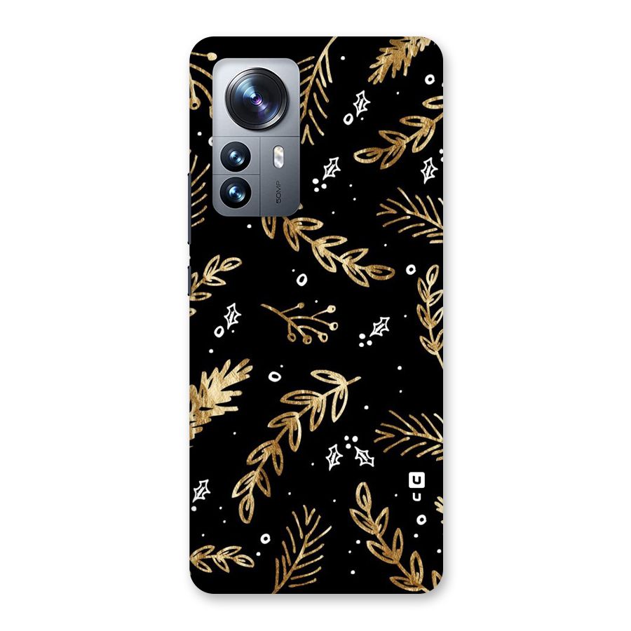 Gold Palm Leaves Back Case for Xiaomi 12 Pro