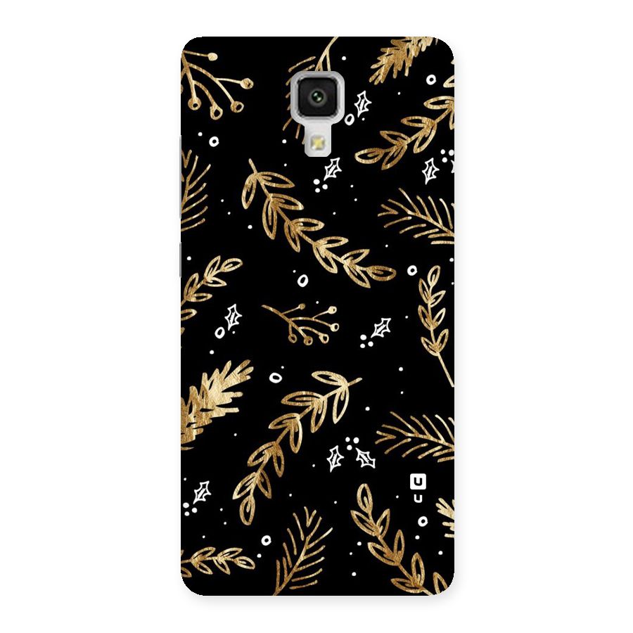 Gold Palm Leaves Back Case for Xiaomi Mi 4