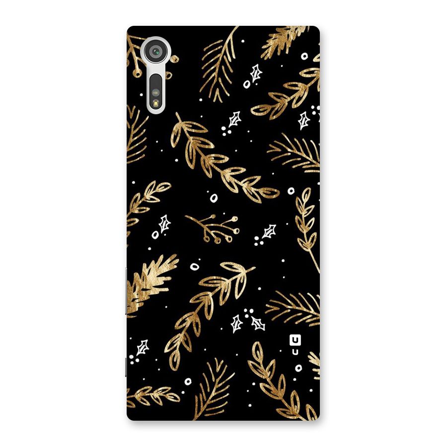Gold Palm Leaves Back Case for Xperia XZ