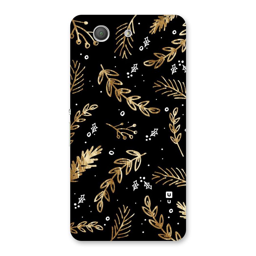Gold Palm Leaves Back Case for Xperia Z3 Compact