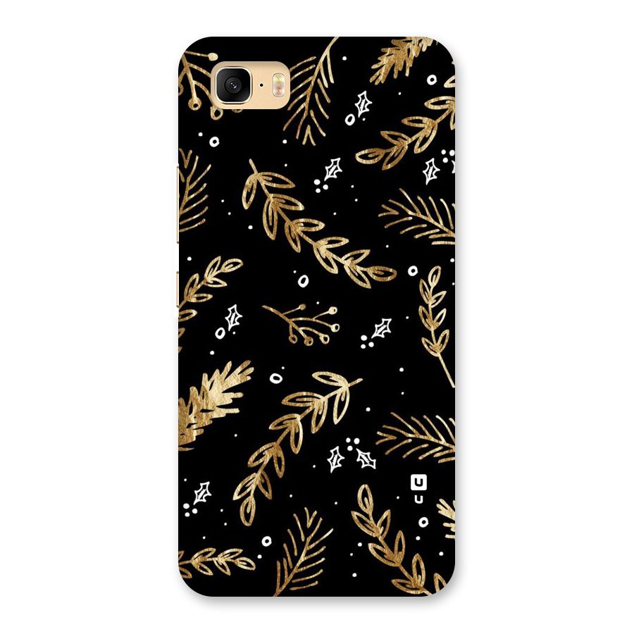 Gold Palm Leaves Back Case for Zenfone 3s Max