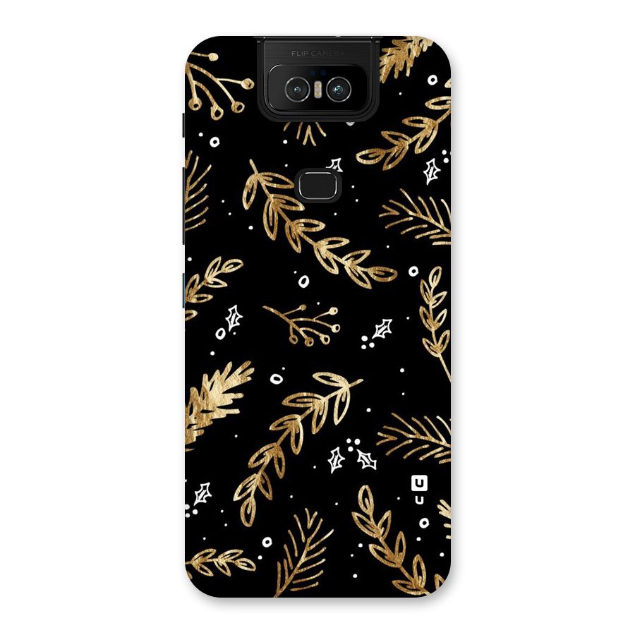 Gold Palm Leaves Back Case for Zenfone 6z