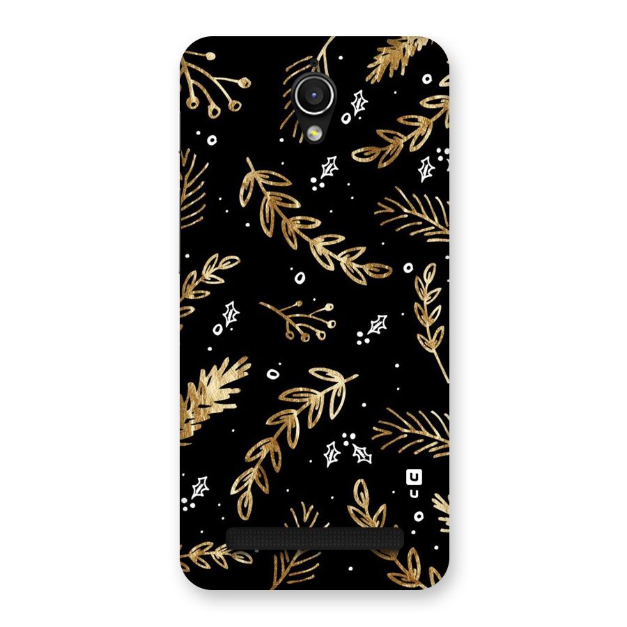 Gold Palm Leaves Back Case for Zenfone Go