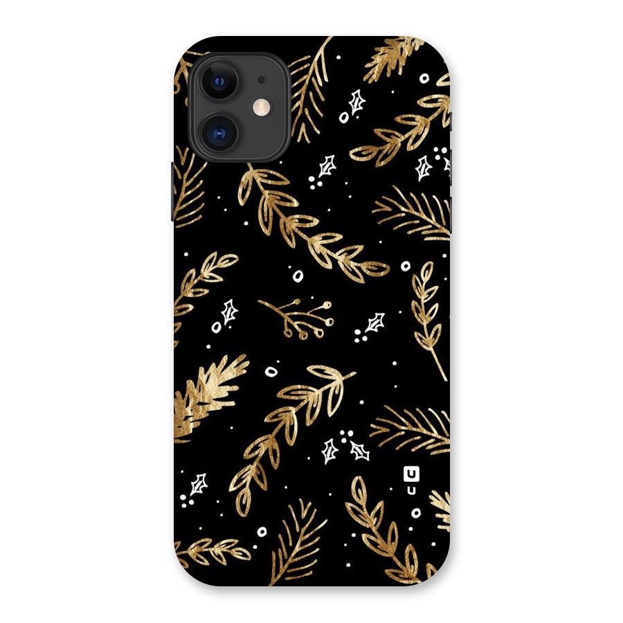 Gold Palm Leaves Back Case for iPhone 11