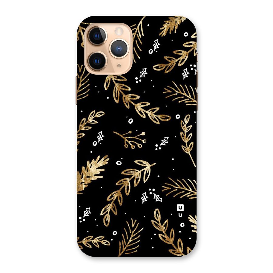 Gold Palm Leaves Back Case for iPhone 11 Pro