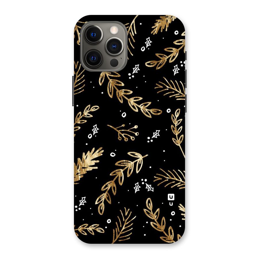 Gold Palm Leaves Back Case for iPhone 12 Pro Max