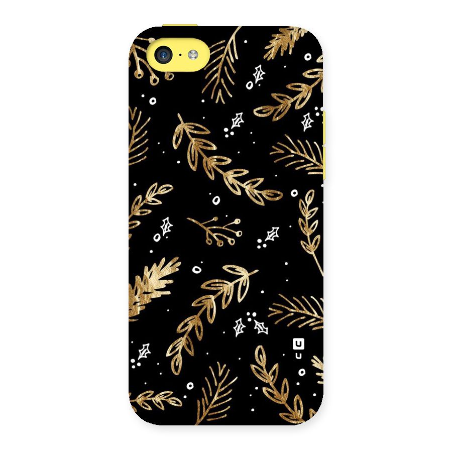 Gold Palm Leaves Back Case for iPhone 5C