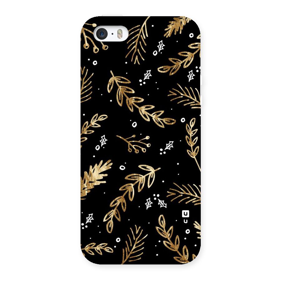 Gold Palm Leaves Back Case for iPhone 5 5S