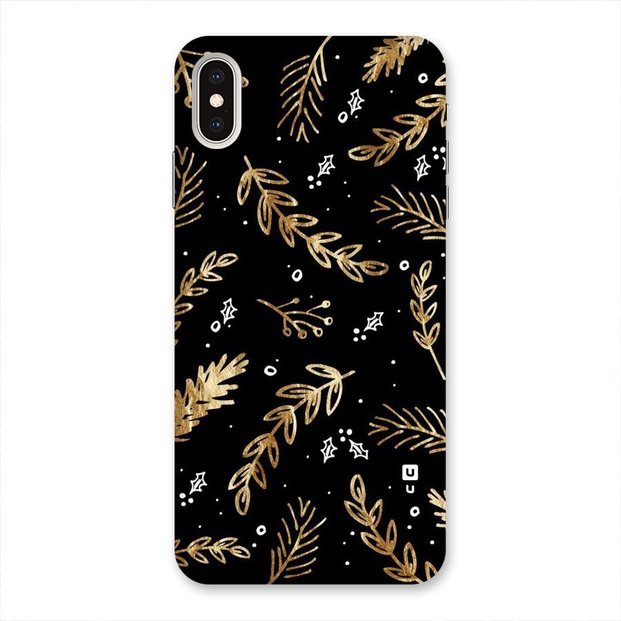 Gold Palm Leaves Back Case for iPhone XS Max