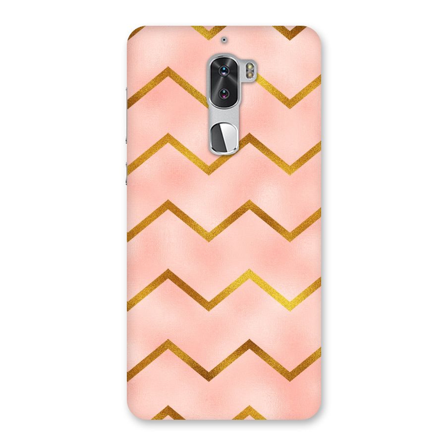 Gold Pink Pattern Back Case for Coolpad Cool 1