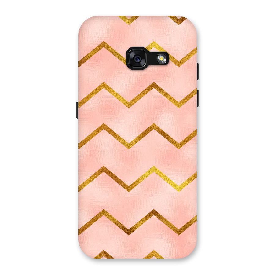 Gold Pink Pattern Back Case for Galaxy A3 (2017)