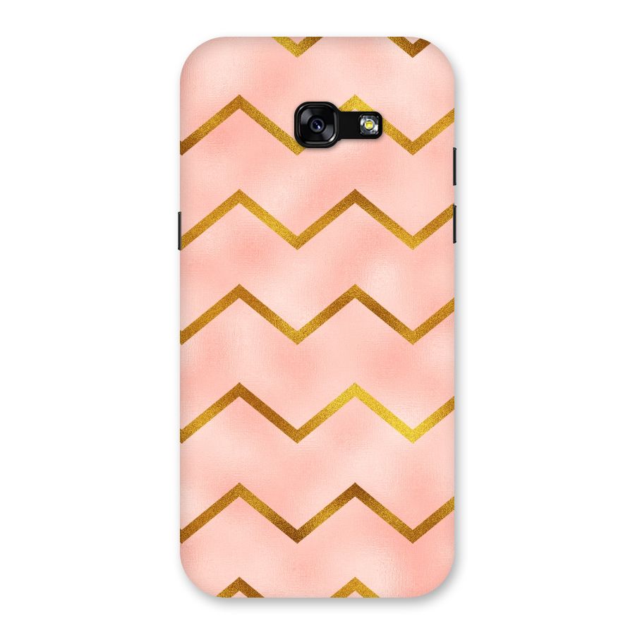 Gold Pink Pattern Back Case for Galaxy A5 2017