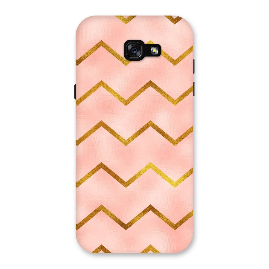 Gold Pink Pattern Back Case for Galaxy A7 (2017)